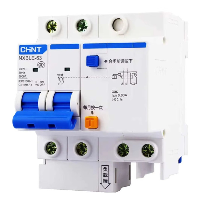 Disjoncteur différentiel 6KA 2P C-32A 300mA NXBLE-63 CHINT - 982016
