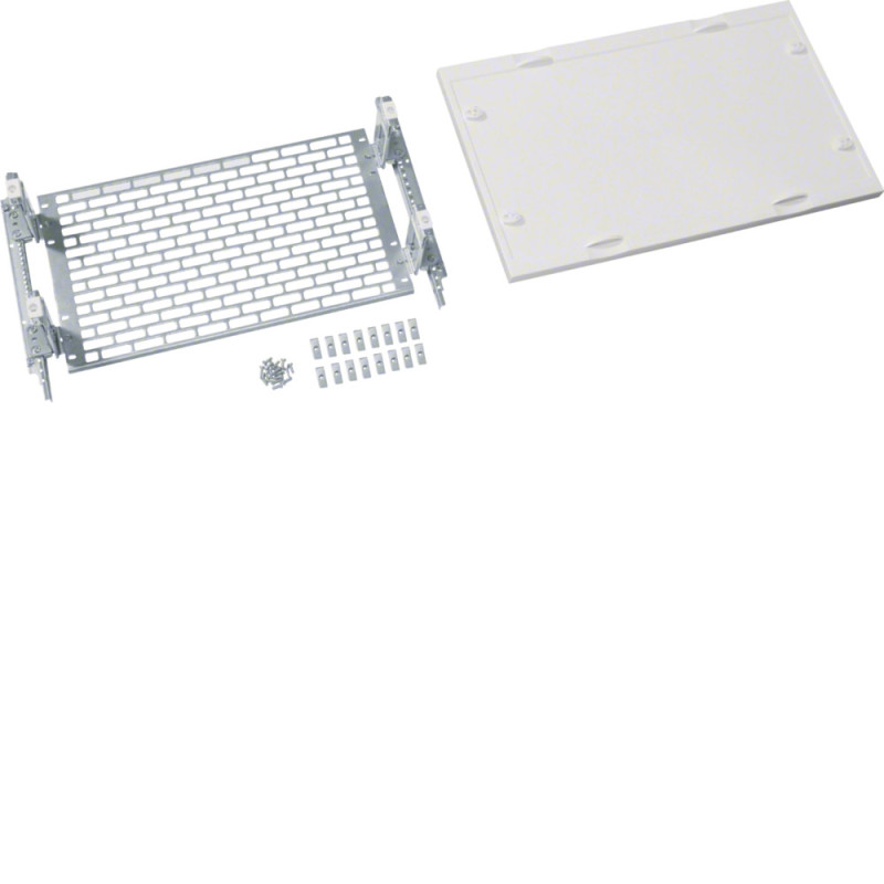 Unité équipement Vega D-Univers l500 h300 app spéciaux platine perforée règlable - Hager - UD22C2