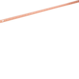 Barre cuivre perforé M6 250A 20x5x1000mm - Hager - UC832