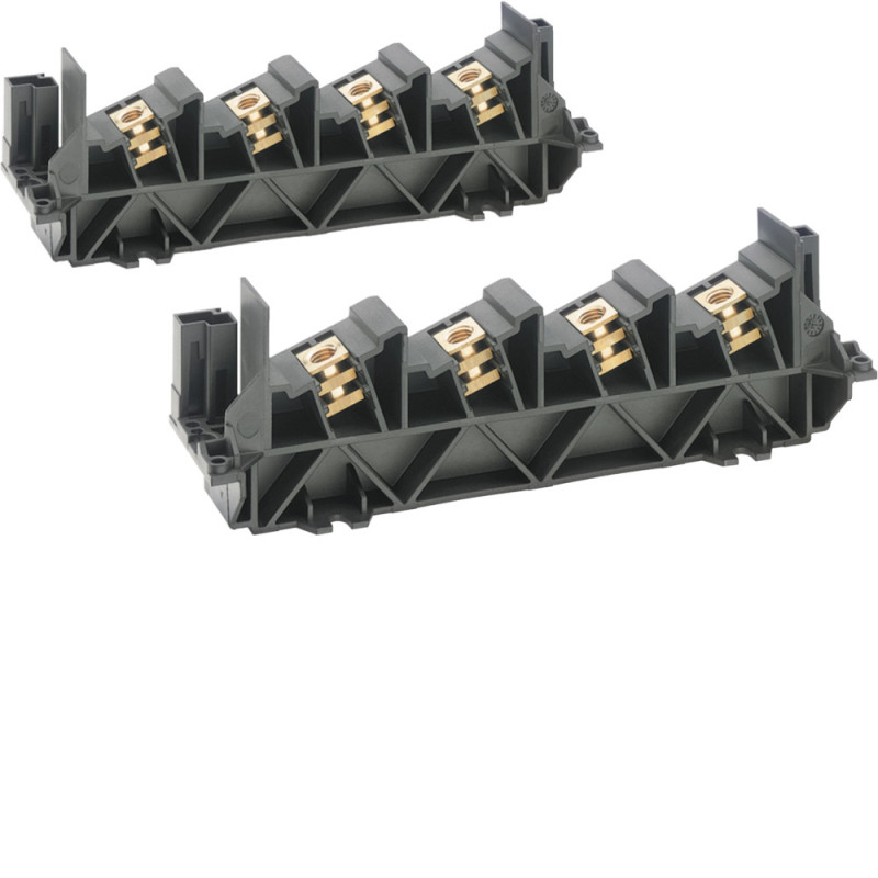 Support barres 4P 400-600A incl + 4 fixations - Hager - UC826