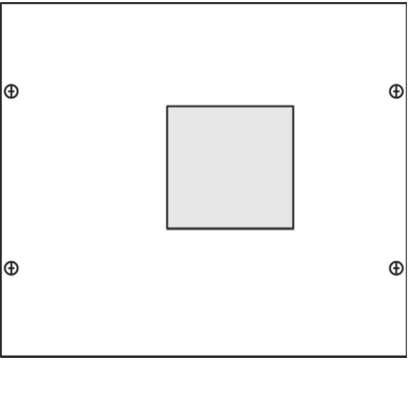 Kit, quadro system, pour coffret métallique, MCCB, 250A, vertical, 300x350mm - Hager - UC020H