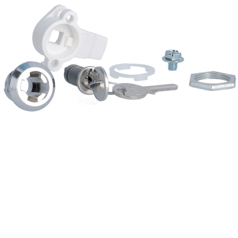 Serrure à clé n° 405 livrée avec 2 clés pour coffret et armoire Quadro4-5 - Hager - FZ452
