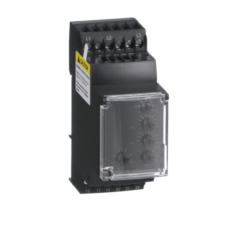 Relais de contrôle de phase multifonction - plage 194V à 528Vca Harmony RM35-T Schneider Electric - RM35TF30