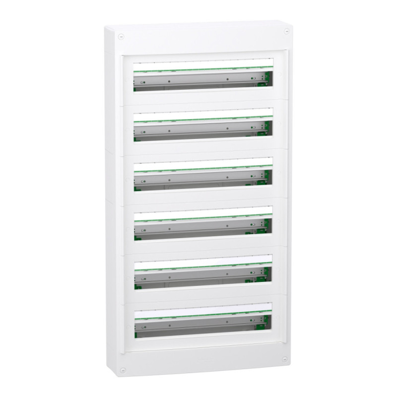Coffret plastique saillie 6 rangées 24 modules - sans porte PrismaSeT XS Schneider Electric - LVSXT624