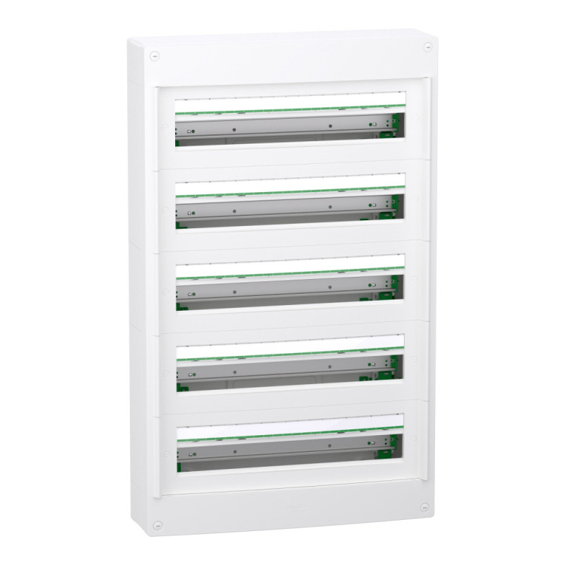 Coffret plastique saillie 5 rangées 24 modules - sans porte PrismaSeT XS Schneider Electric - LVSXT524