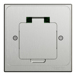 Prise de sol XS IK08 IP44 - 2P+T - carrée métal Unica System+ Schneider Electric - INS52102 Prise de sol XS IK08 IP44 - 2P+T - carrée métal Unica System+ Schneider Electric - INS52102