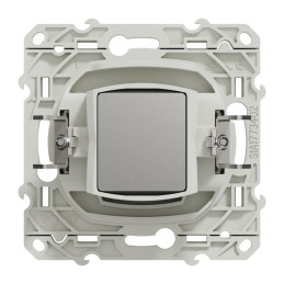 Prise TV - blanc - griffes montées avec plaque de finition Odace Schneider Electric - S525445