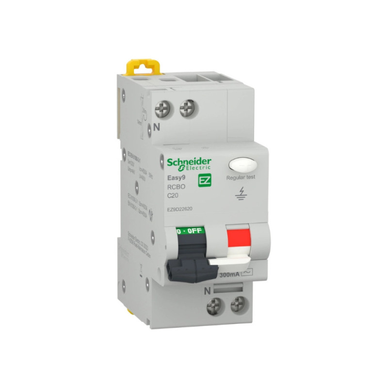 Disjoncteur différentiel Easy9 1P+N C-20A 4.5kA 300mA Schneider Electric - EZ9D22620