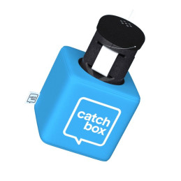 Pack 2 microphones de conférence avec chargeur sans fil Catchbox Plus