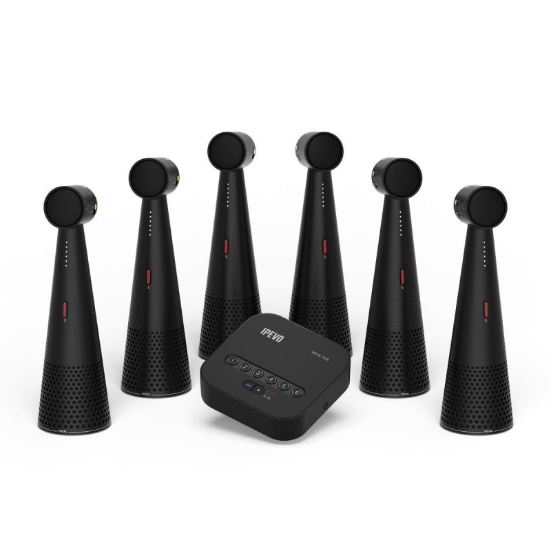 Pack IPEVO vocal hub + 6 totem vocal