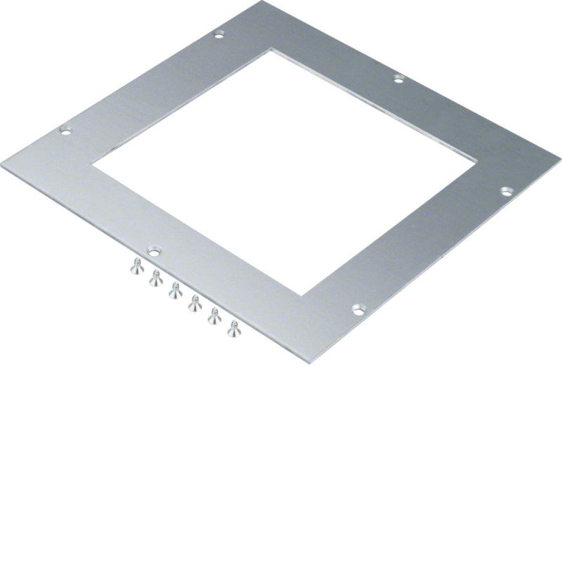 Cadre de montage l200mm x L200mm épais 4mm pour boîte de jonction acier 290 mm - Hager - UDM2200Q06