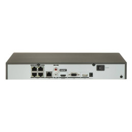 Enregistreur vidéo NVR AcuSense 4K 4-ch PoE 1U de la série K Hikvision - DS-7604NXI-K1/4P