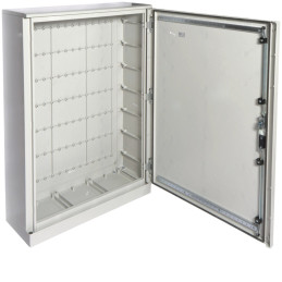 Coffret polyester porte pleine orion plus IP65 IK08 1200x850x300mm Gris clair - Hager - FL327B