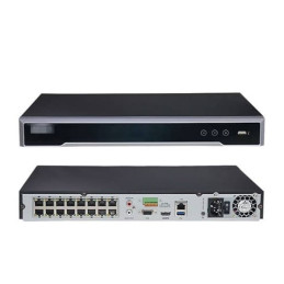 Enregistreur vidéo NVR 16 canaux 1U 16 PoE 4K Hikvision - DS-7616NI-Q2/16P