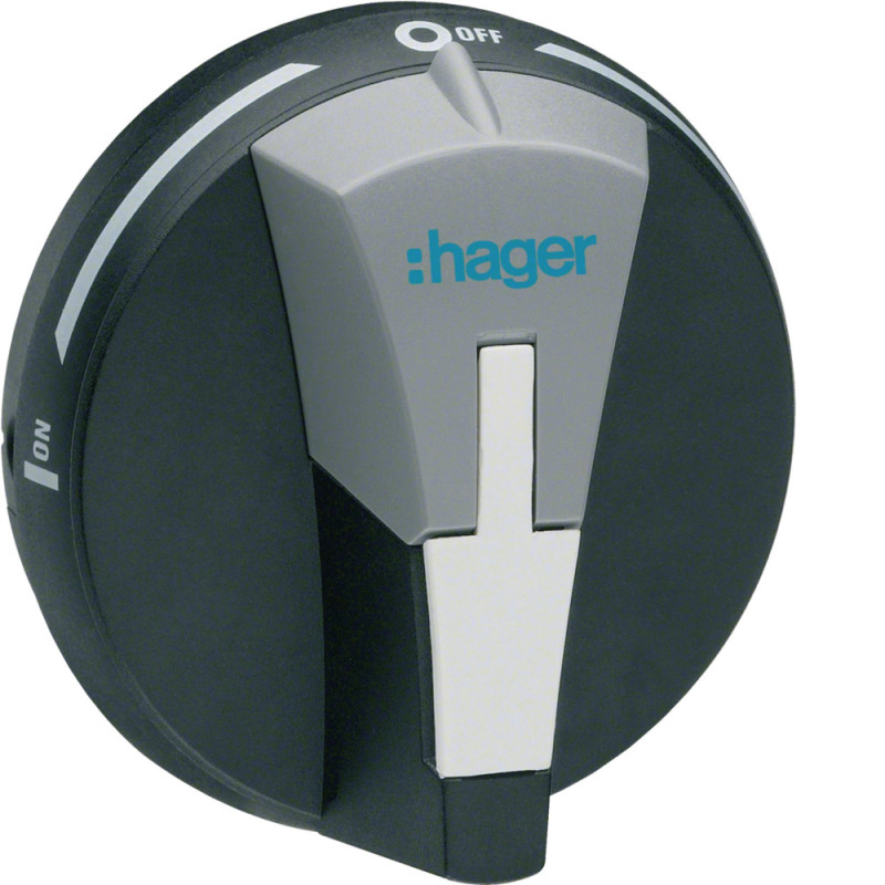 Commande débrochable sur porte pour interrupteurs 20A-100A verrouillable - Hager - HZC010