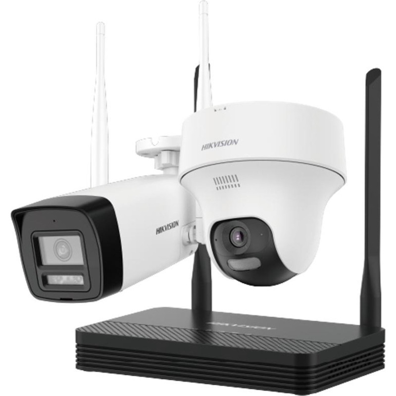 Kit NVS WiFi 4MP H.265 (caméra principale + caméra tourelle) Hikvision - NKS424W02H