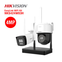 Caméras - enregistreur vidéo Kit NVS WiFi PTDome 4MP H.265 Hikvision - NKS424W03H