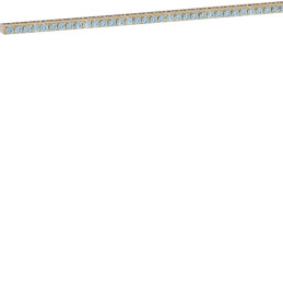 Barrette Laiton sans socle L992mm 129X10-16mm Univers+support et connexion 250 A - Hager - K162F