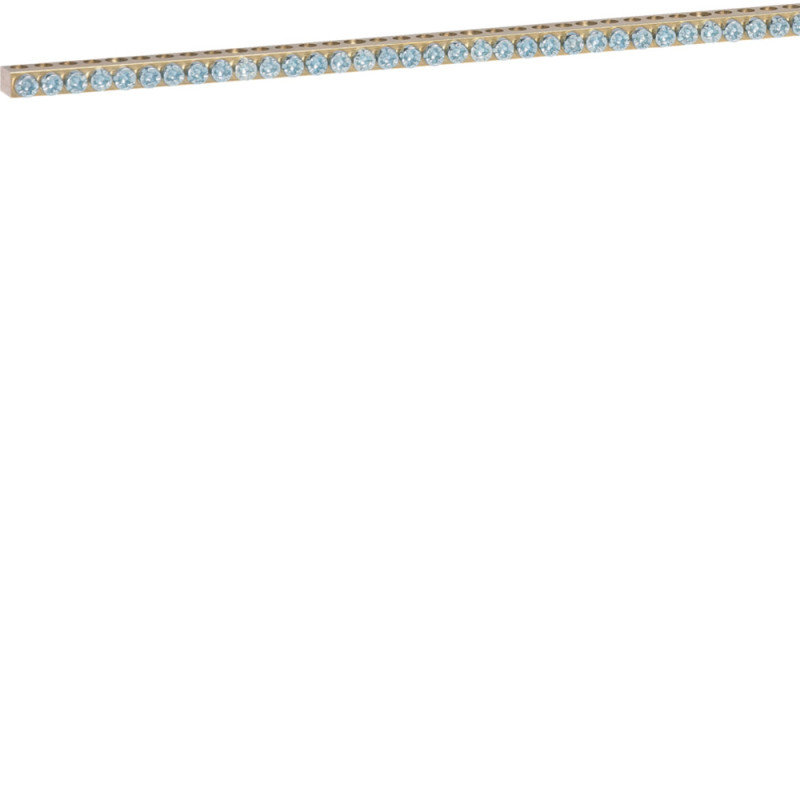 Barrette Laiton sans socle L992mm 129X10-16mm Univers+support et connexion 250 A - Hager - K162F