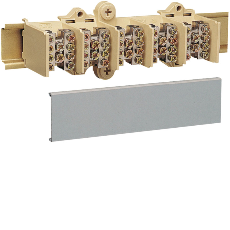 Bloc de jonction 125A 5P 2X25 + 4X16 + couvercle de protection - Hager - K025