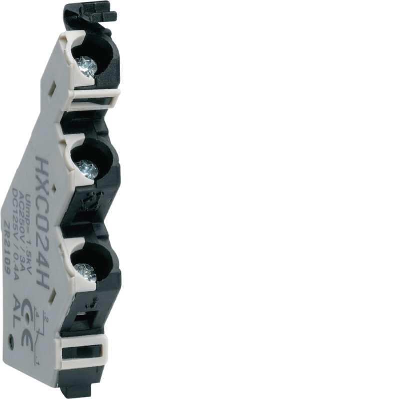 Contact signal défaut 1NO+1NC 230V (h250-h400-h630-h800-h1000-h1600) - Hager - HXC024H