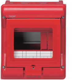 Coffret sécurité Vector IP55 IK07 cl.II équipé p chaufferie 4+2 mod h190xl165mm - Hager - VE105A