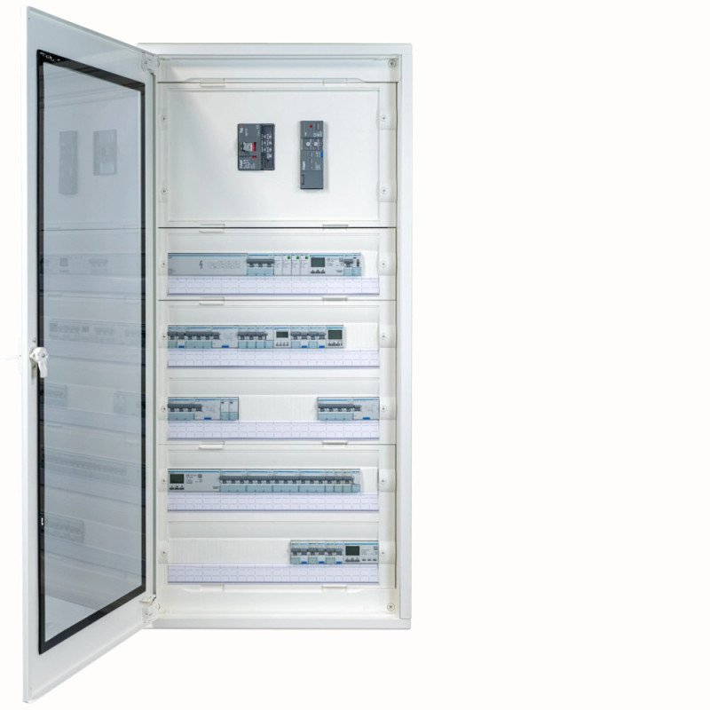 Coffret Vector IP55 4 rangées 48 modules h 677mm l 310mm - Hager - VE412F