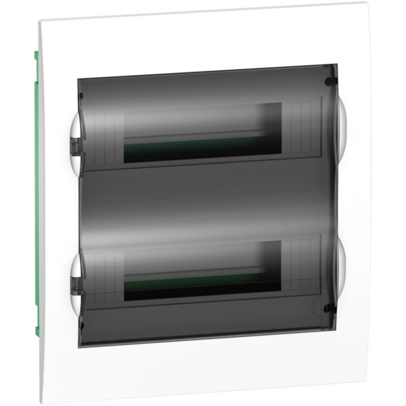 Boîtier modulaire - armoire encastrée 24 modules - porte fumée - avec borniers E/N Easy9 Schneider Electric - EZ9E212S2F