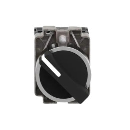 Sélecteur complet, métal, noir, 22 mm, 2 positions, 1 NO + 1 NF Easy Harmony XB2 Schneider Electric - XB2BD25C