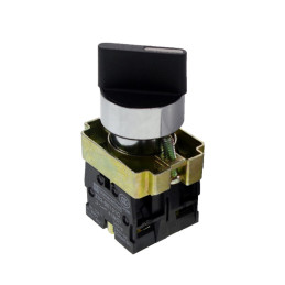 Sélecteur complet, métal, noir, 22 mm, 2 positions, 1 NO + 1 NF Easy Harmony XB2 Schneider Electric - XB2BD25C