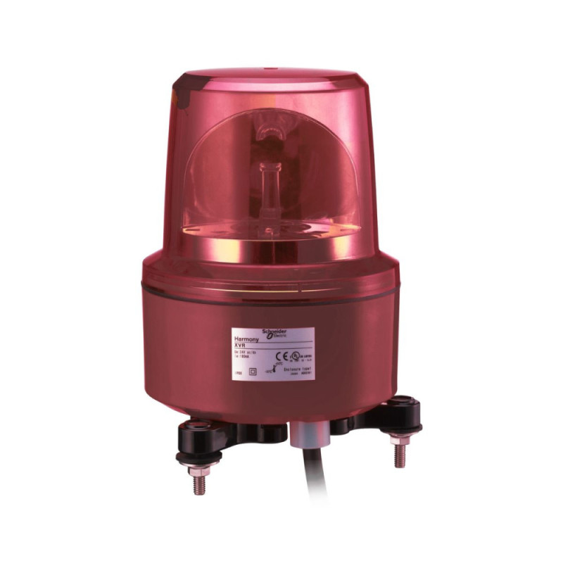 Sirène - Feu rotatif roug, equipe de del, 230V Harmony Schneider Electric - XVR13M04L