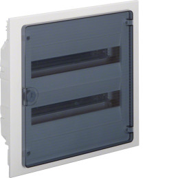 Coffret encastré 36 M porte transparent - Hager - VF218TF