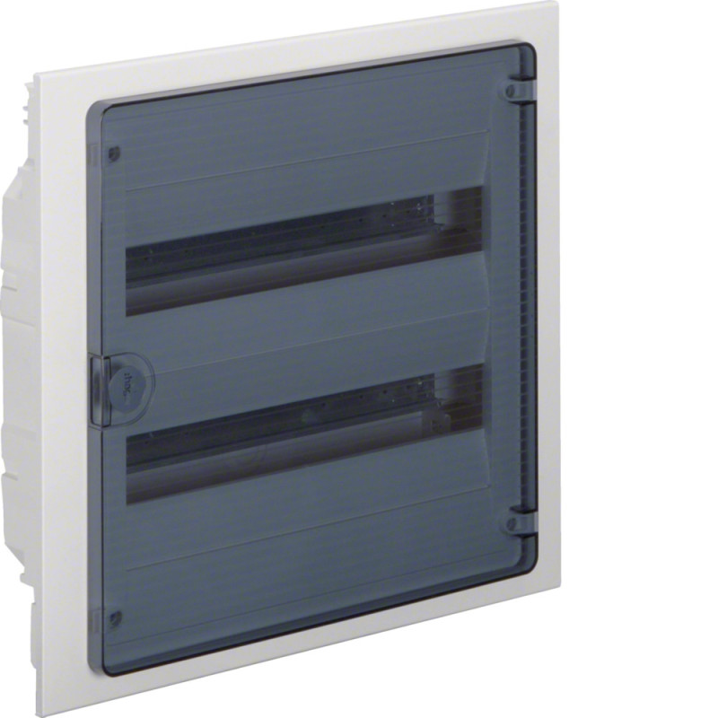 Coffret encastré 36 M porte transparent - Hager - VF218TF