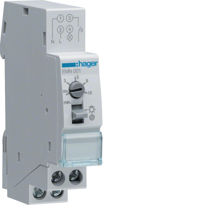 Minuterie simple temporisation - Hager - EMN001