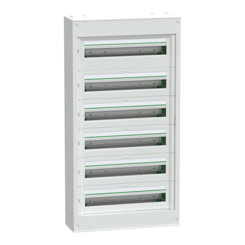 Coffret saillie plastique & métal 6 rangées 24 modules PrismaSeT S Schneider Electric - LVSST624