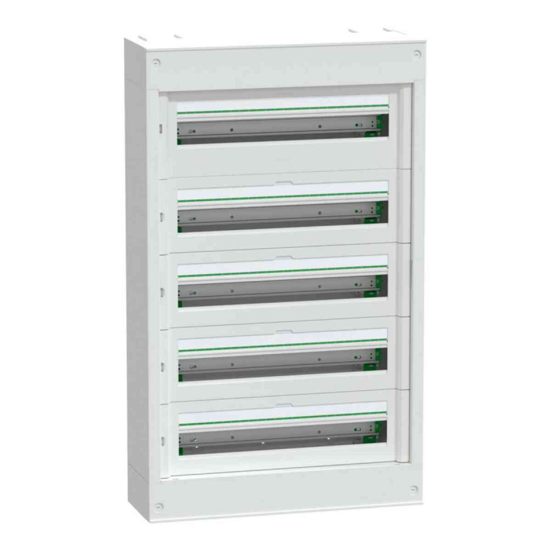 Coffret saillie plastique & métal 5 rangées 24 modules PrismaSeT S Schneider Electric - LVSST524