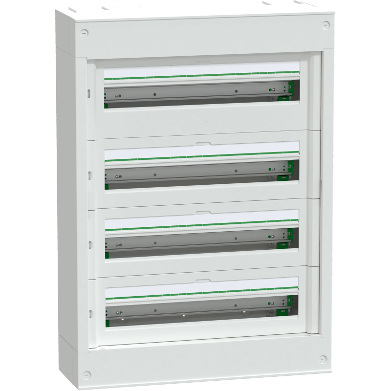 Coffret saillie plastique & métal 4 rangées 24 modules PrismaSeT S Schneider Electric - LVSST424