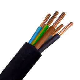 Câble Electrique Rigide R2V - RO2V - HG1000 - U-1000 R2V 5G6mm² M/B/VJ/B/N - Plasticable