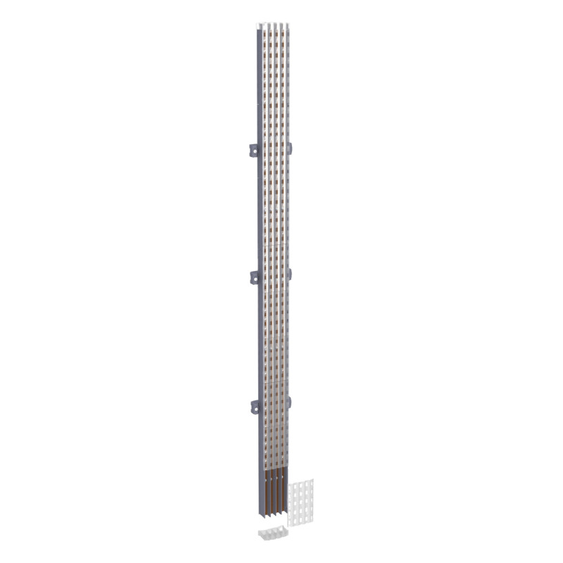 Jeu de barres isolées - 160 A 4P - L1000 mm (Powerclip) Linergy BW Schneider Electric - LVS04121