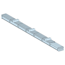 Jeu de barres isolées - 160 A 4P - L1000 mm (Powerclip) Linergy BW Schneider Electric - LVS04121