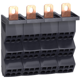 Répartiteur NSX 4P - 250A Icc 150kA - connect 4x(6x10mm² + 3x16mm²) Linergy DP Schneider Electric - LVS04034 Répartiteur NSX 4P - 250A Icc 150kA - connect 4x(6x10mm² + 3x16mm²) Linergy DP Schneider Electric - LVS04034