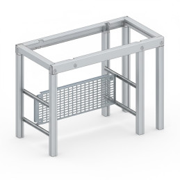 Platine perforée 6M + 4 traverses pour réglage en prof. 