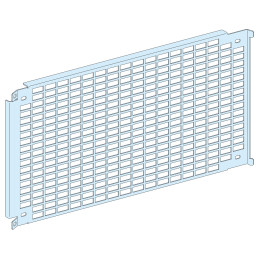Platine perforée 6M + 4 traverses pour réglage en prof. 