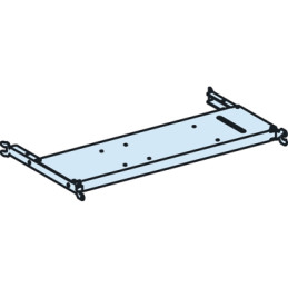 Platine de montage MTZ1 06/16 - 3P4P - fixe - vertical - L650 PrismaSeT P Schneider Electric - LVS03484