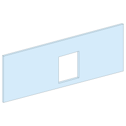 Plastron NSX250-4M-L600-horiz. -fixe-Cde maneton-RAL9003 PrismaSeT G Schneider Electric - LVS03232