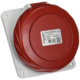 Socle prise industrielle - 32A - IP67 - 380 - 4P - vis Mureva Schneider Electric - PKF32F734