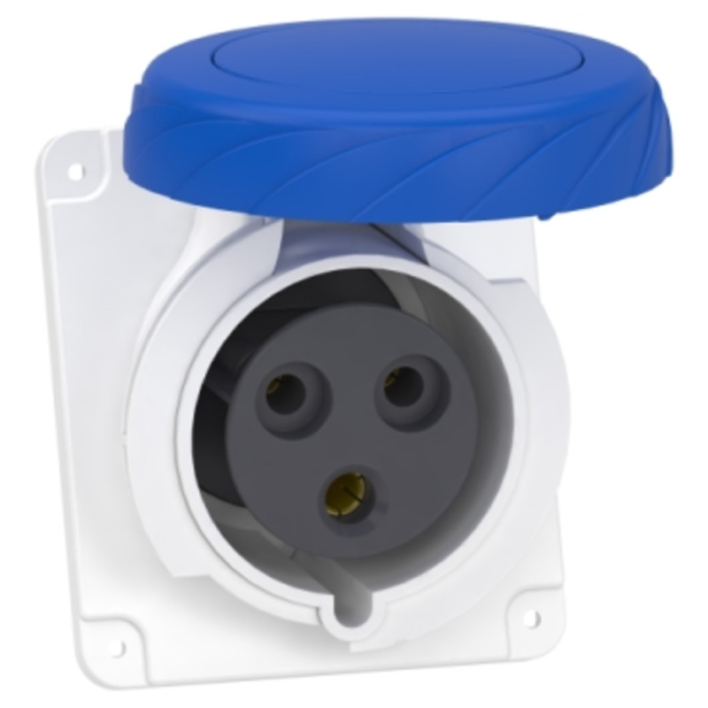 Socle prise industrielle - 32A - IP67 - 220 - 3P - vis Mureva Schneider Electric - PKF32F723