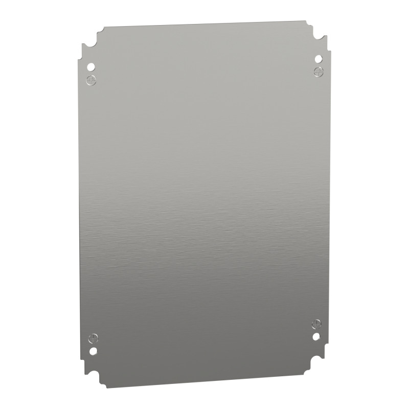 Plaque de montage châssis plein - acier galva. - pour coffret H400XL300mm PanelSeT Schneider Electric - NSYMM43