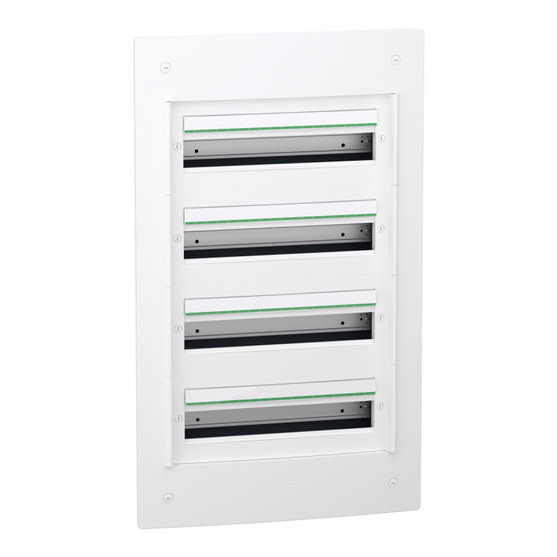 Coffret encastré 4 rangées 18 modules - sans porte PrismaSeT XS Schneider Electric - LVSXS418
