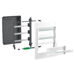 Coffret encastré 4 rangées 18 modules - sans porte PrismaSeT XS Schneider Electric - LVSXS418
